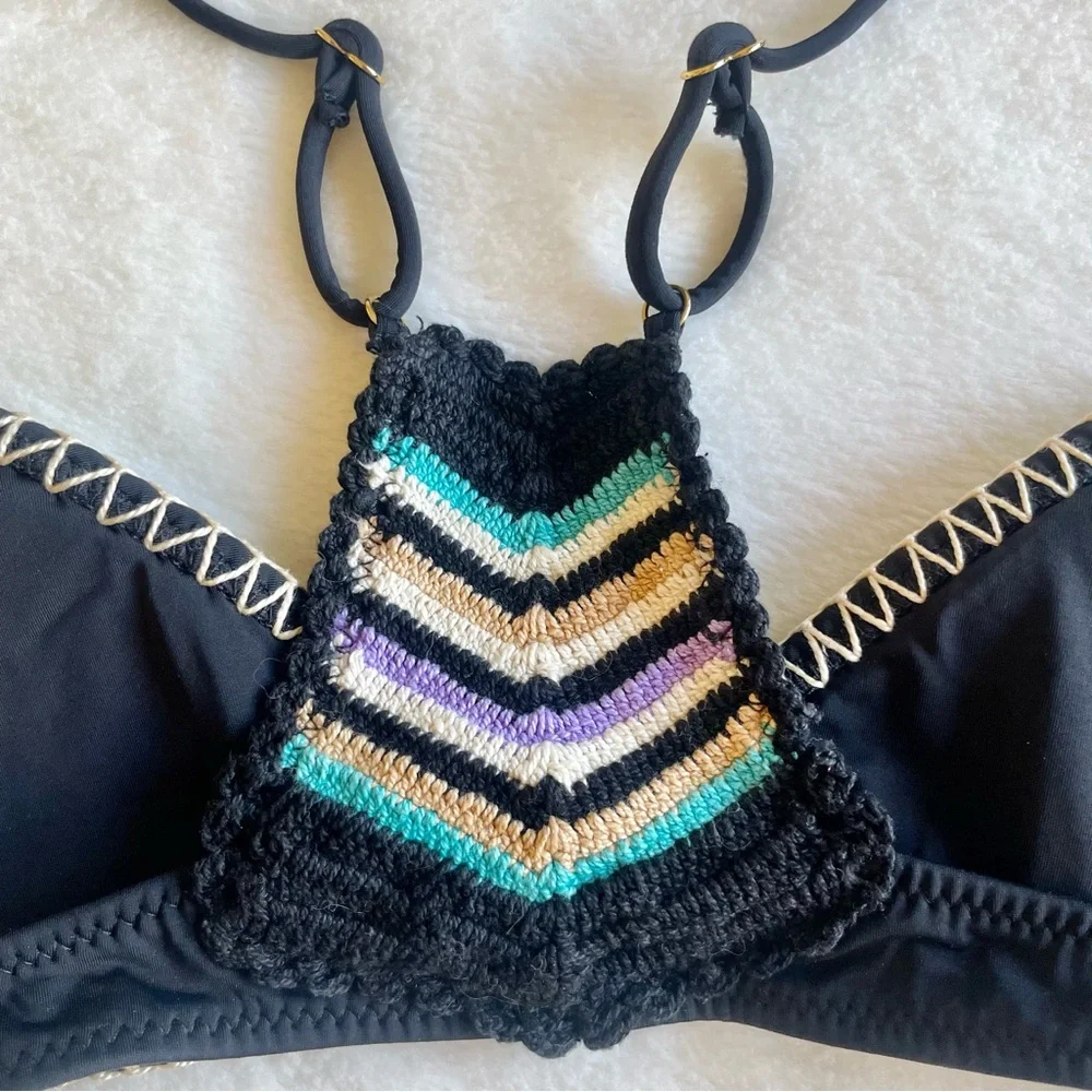 Ale by Alessandra Bonfire Crochet Back Bikini Top - Picture 5 of 7